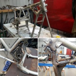 120 Steering head and swing arm Guset