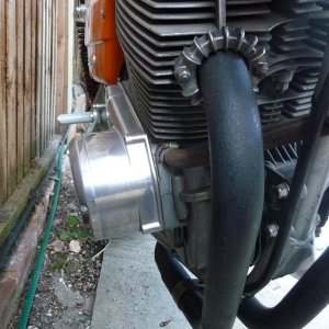 Oil cooler fitment. RHS